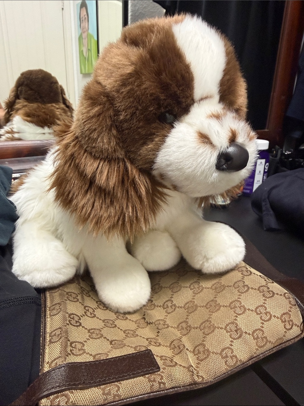 Douglas Plush Brown & White Puppy Dog Toy - Soft Cuddly Pet Plush